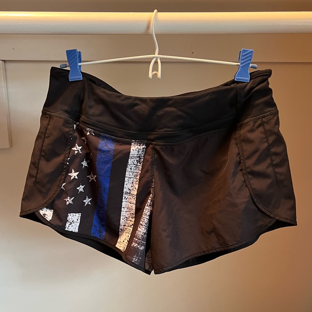 Born primitive thin blue line shorts